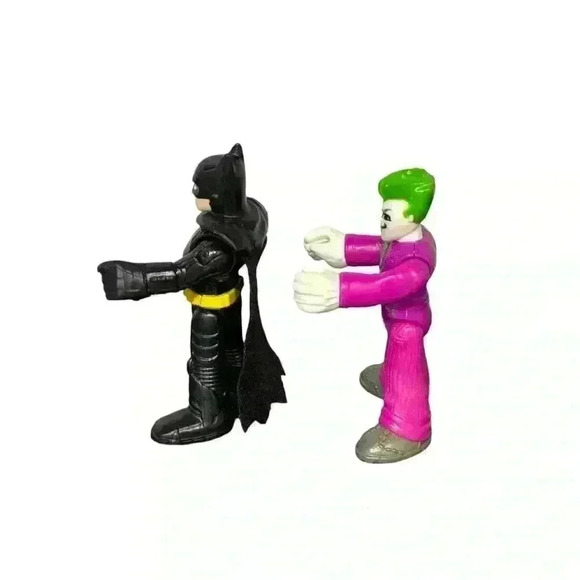 Two Batman Fisher Price Imaginext Figures- Batman & The Joker - Picture 2 of 5